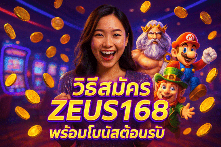 วิธีสมัคร ZEUS168 พร้อมโบนัสต้อนรับ