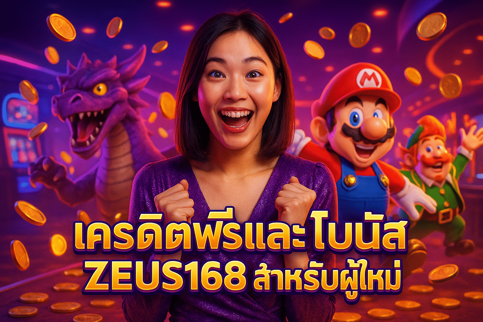 เครดิตฟรี และ โบนัส ZEUS168 สำหรับผู้ใหม่